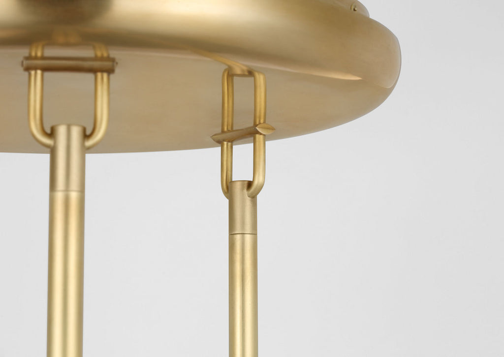 Formosa 3-Light Pendant | Antique-Burnished Brass | Alabaster