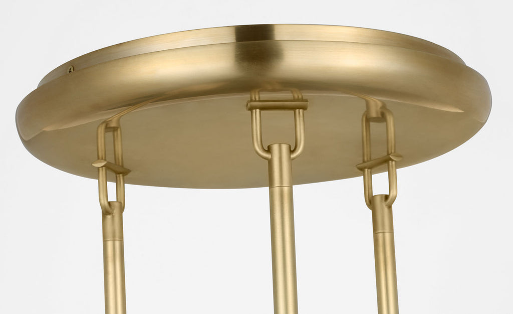 Formosa 3-Light Pendant | Antique-Burnished Brass | Alabaster