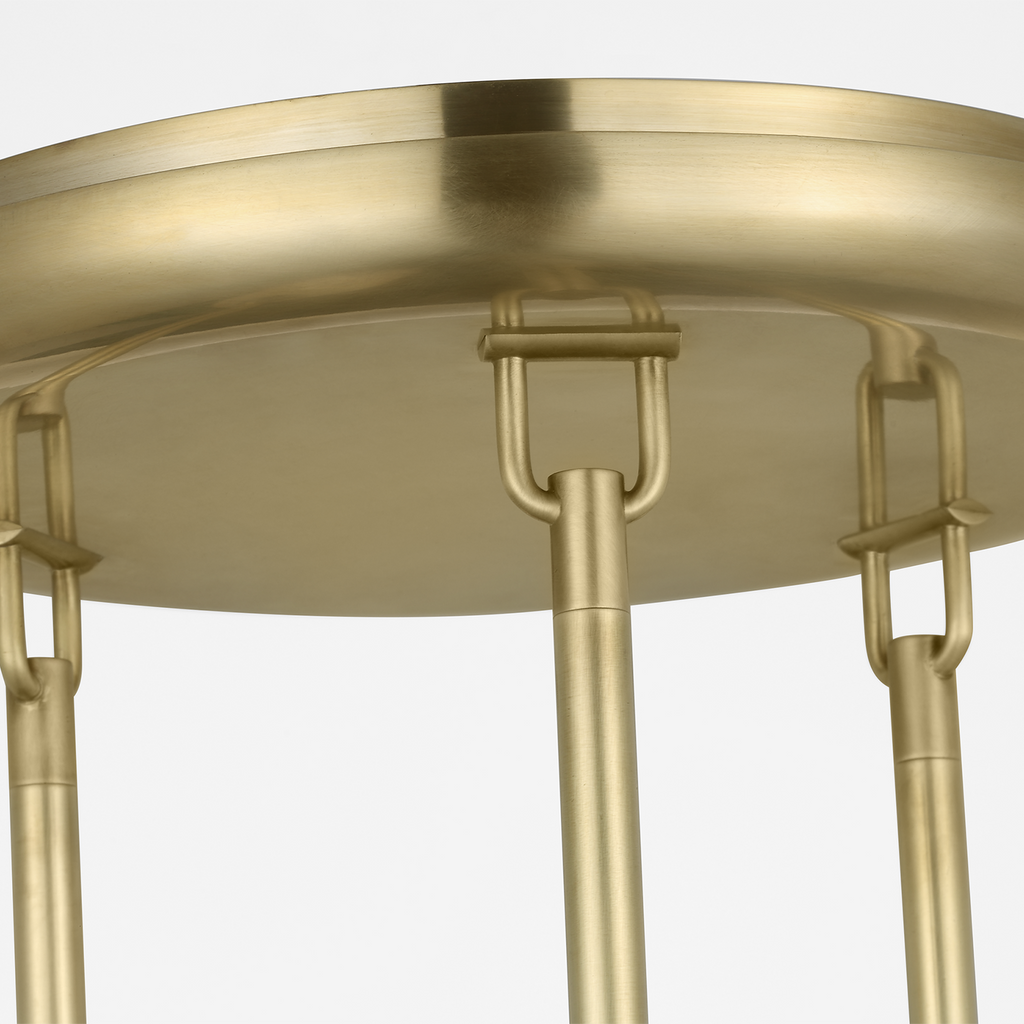Formosa 3-Light Pendant | Antique-Burnished Brass | Alabaster