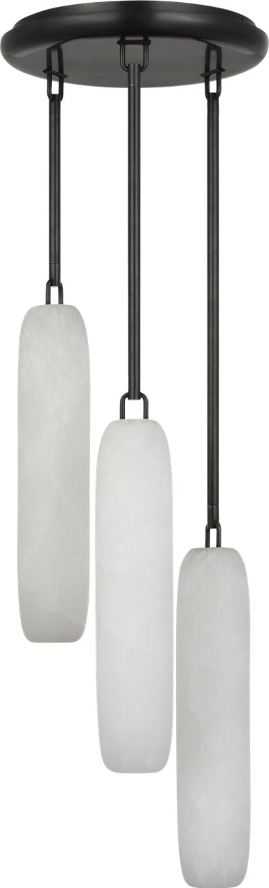 Formosa 3-Light Pendant | Bronze | Alabaster