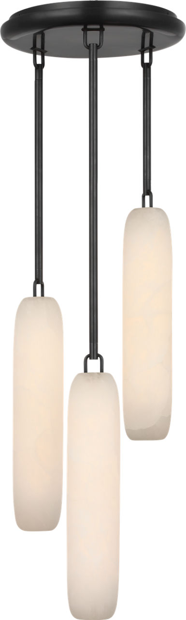 Formosa 3-Light Pendant | Bronze | Alabaster