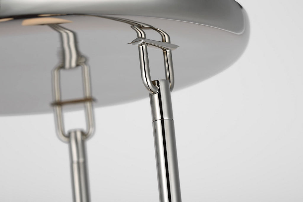 Formosa 3-Light Pendant | Polished Nickel | Alabaster