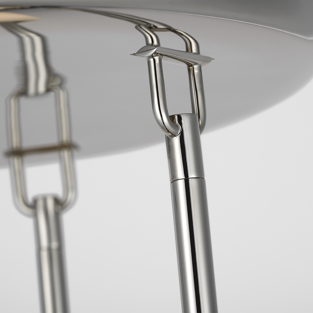 Formosa 3-Light Pendant | Polished Nickel | Alabaster