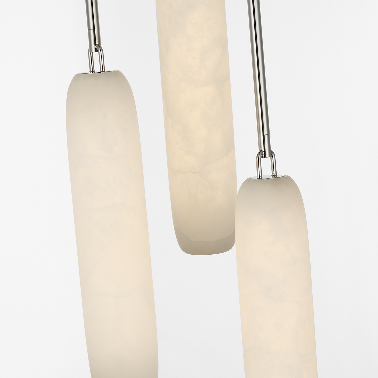Formosa 3-Light Pendant | Polished Nickel | Alabaster