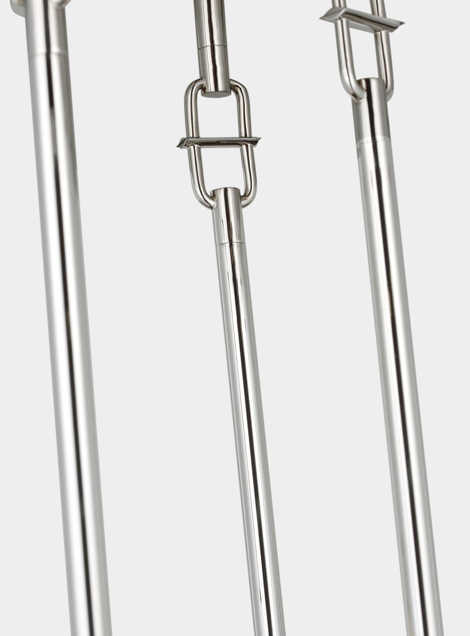 Formosa 7-Light Pendant | Polished Nickel | Alabaster