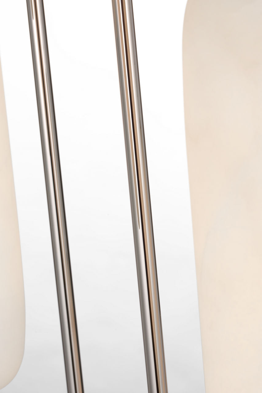 Formosa 7-Light Pendant | Polished Nickel | Alabaster