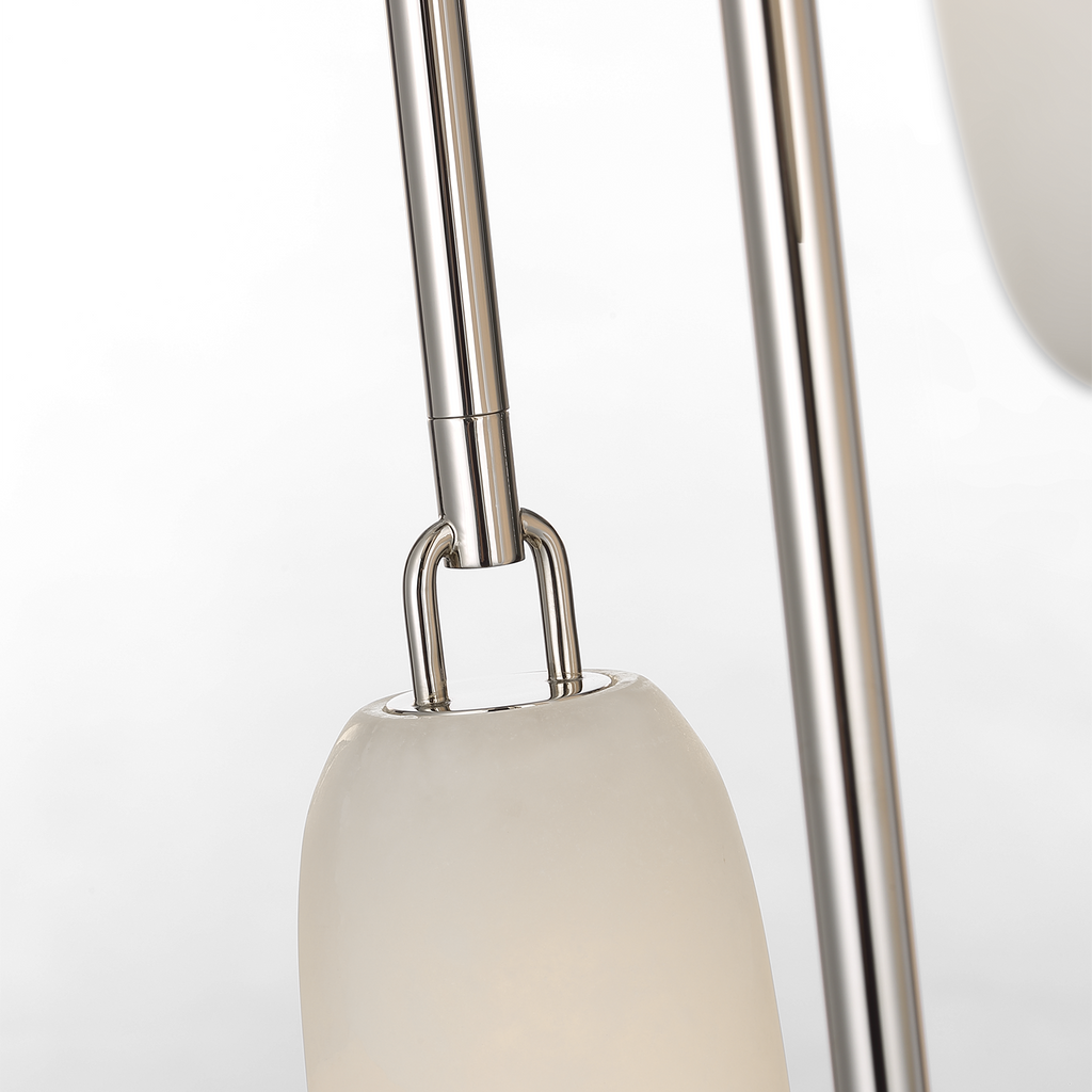 Formosa 7-Light Pendant | Polished Nickel | Alabaster