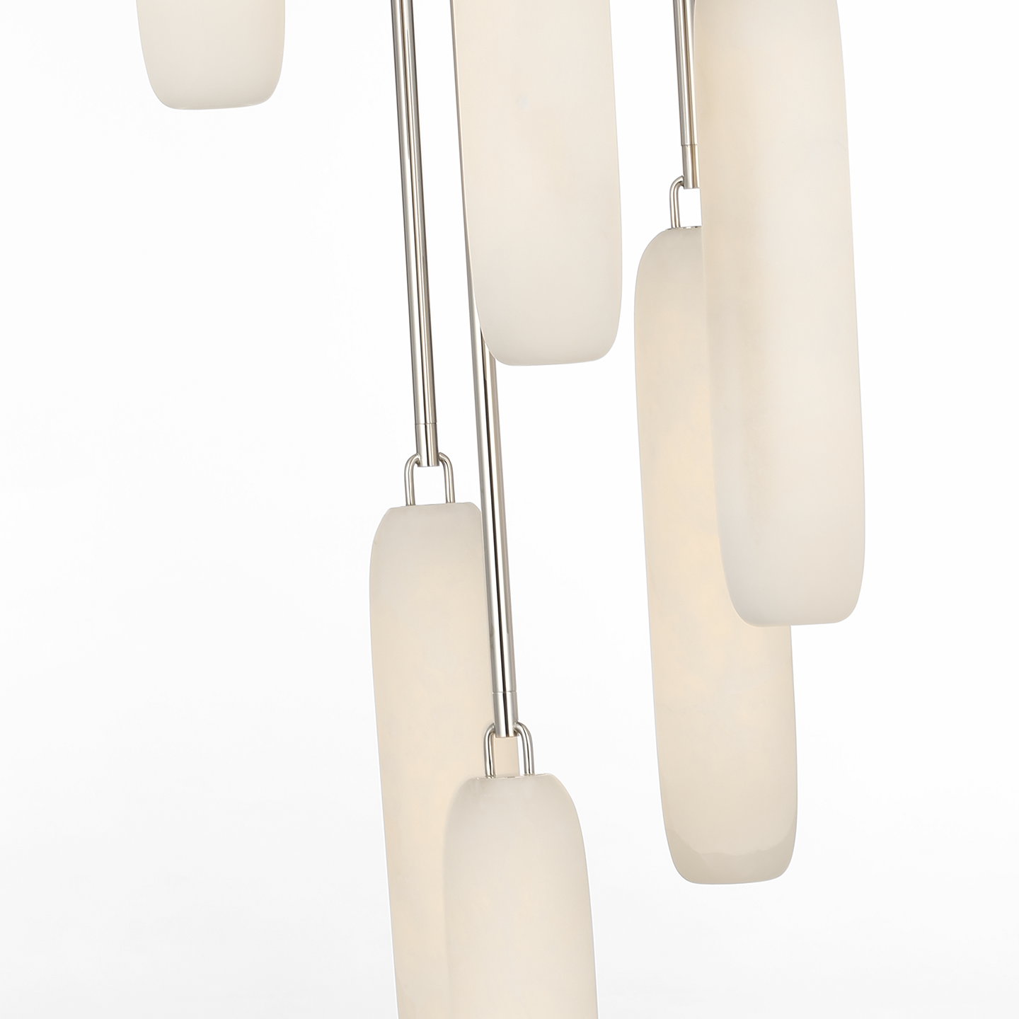 Formosa 7-Light Pendant | Polished Nickel | Alabaster