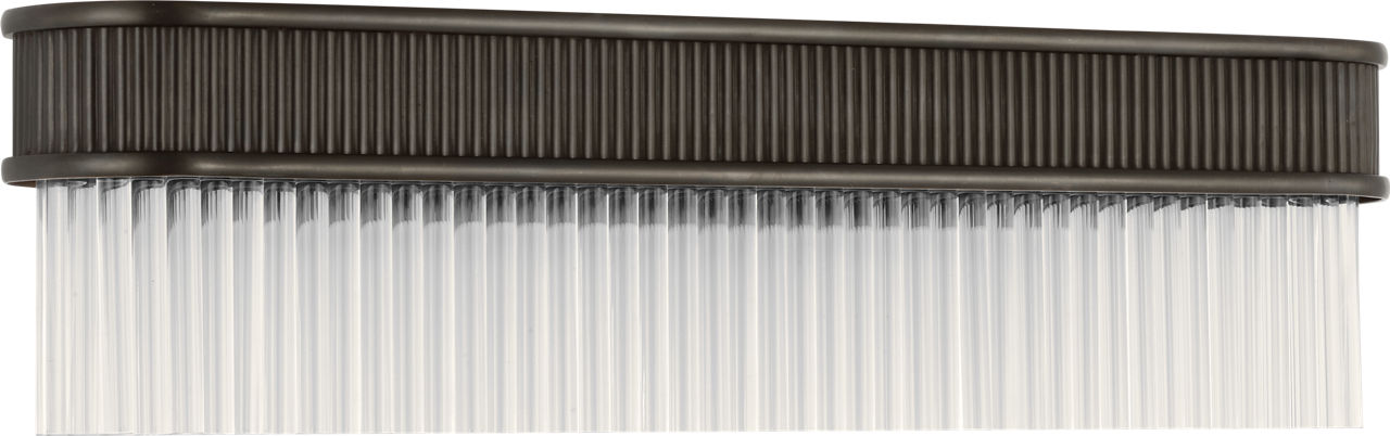 Menil 24" Linear Sconce | Bronze | Crystal Rods