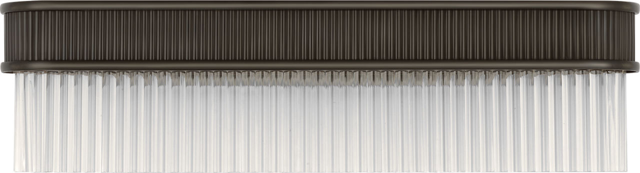 Menil 24" Linear Sconce | Bronze | Crystal Rods
