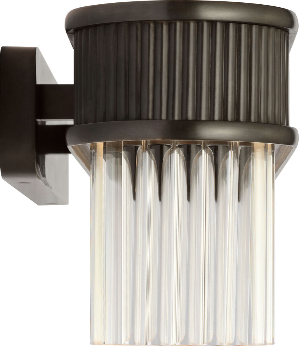 Menil 24" Linear Sconce | Bronze | Crystal Rods
