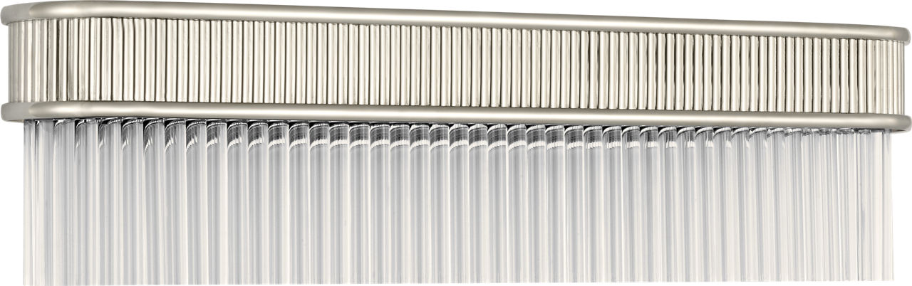 Menil 24" Linear Sconce | Polished Nickel | Crystal Rods