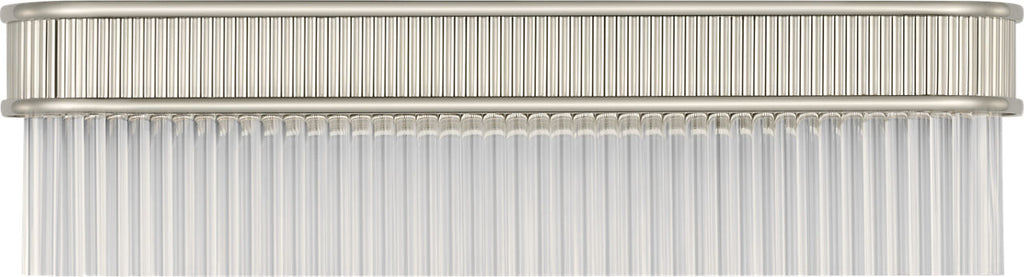 Menil 24" Linear Sconce | Polished Nickel | Crystal Rods