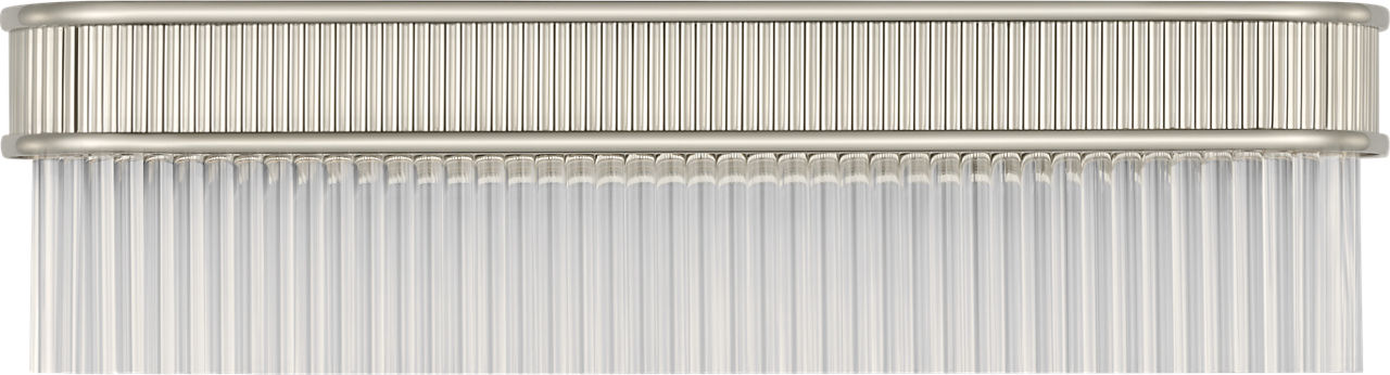 Menil 24" Linear Sconce | Polished Nickel | Crystal Rods