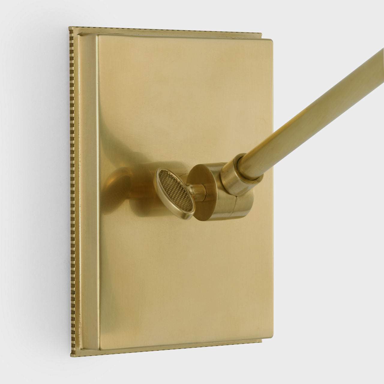Wimberley Single Library Wall Light | Soft Brass | Silk Pleated Shade