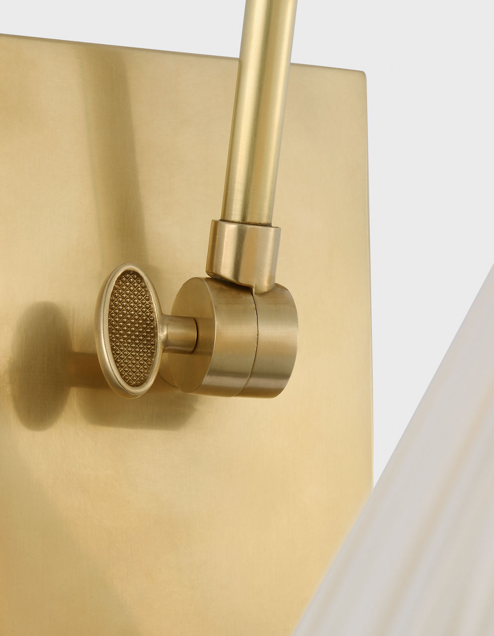 Wimberley Double Library Wall Light | Soft Brass | Silk Pleated Shade