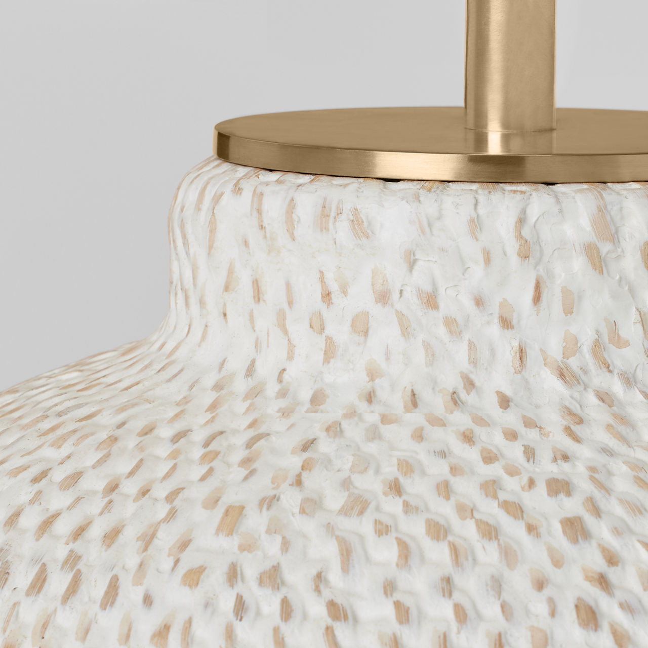 Avedon Medium Table Lamp | Plaster White Rattan | Linen Shade