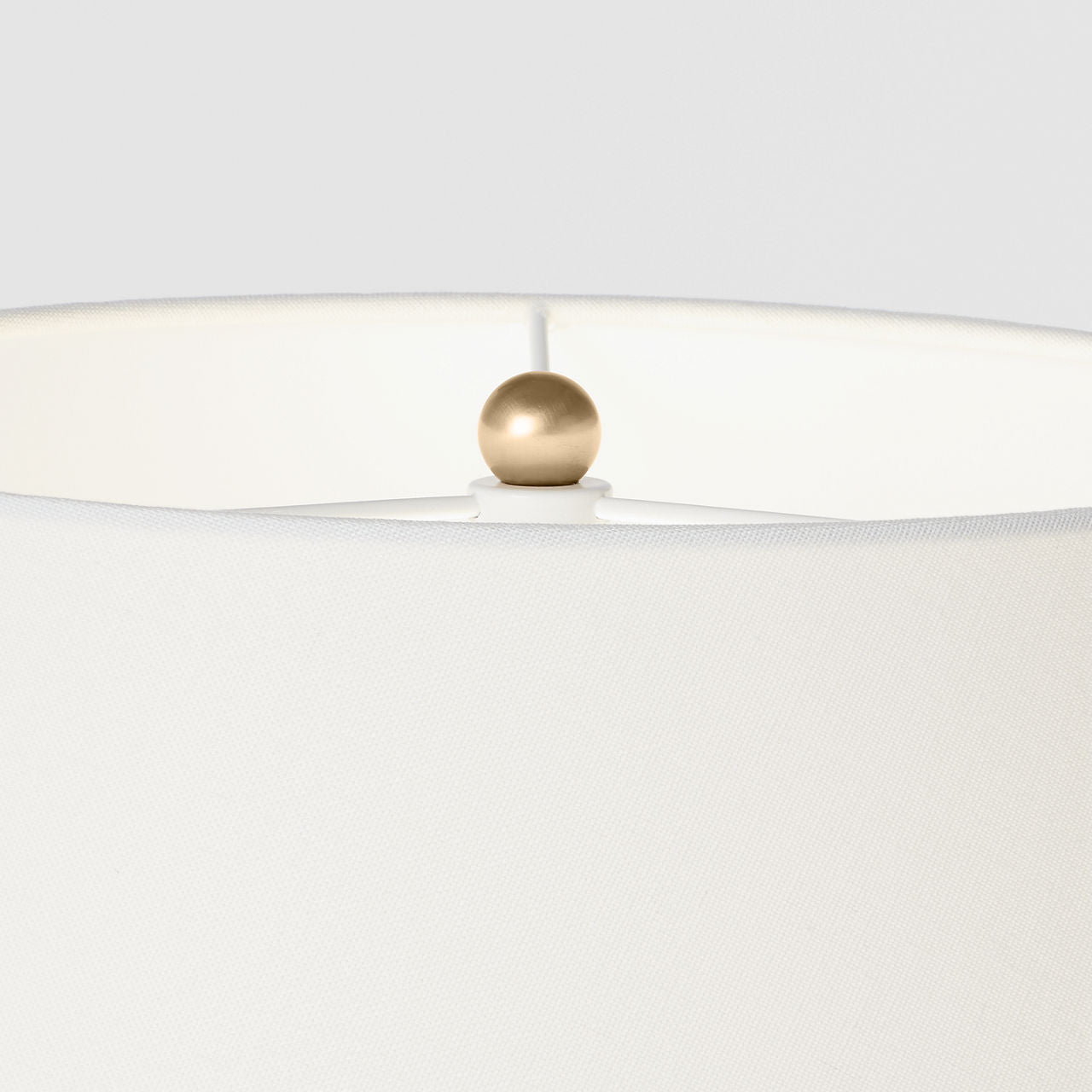 Avedon Medium Table Lamp | Plaster White Rattan | Linen Shade