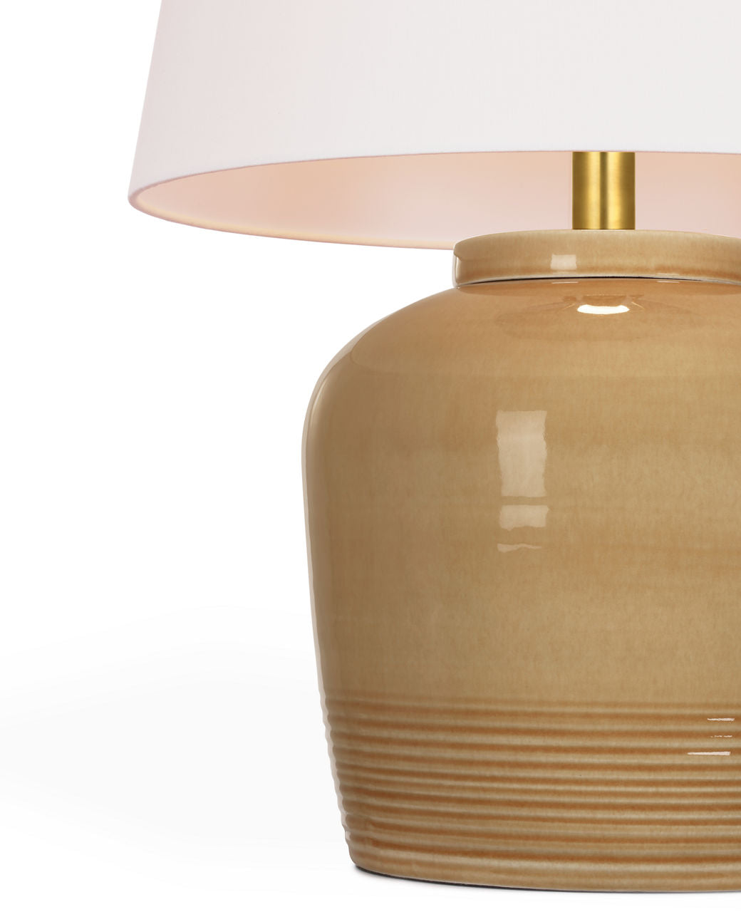 Nora Medium Table Lamp | Light Honey | Linen Shade