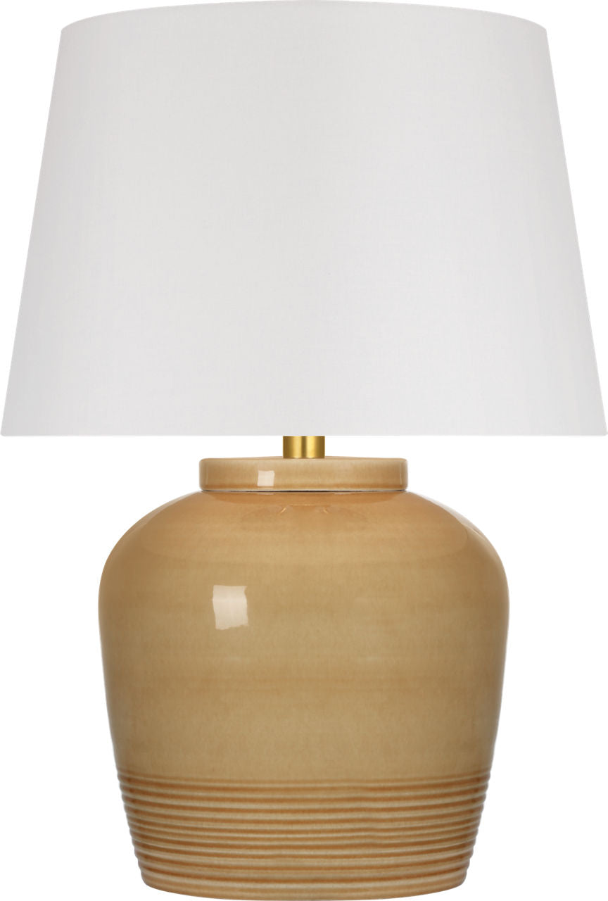 Nora Medium Table Lamp | Light Honey | Linen Shade