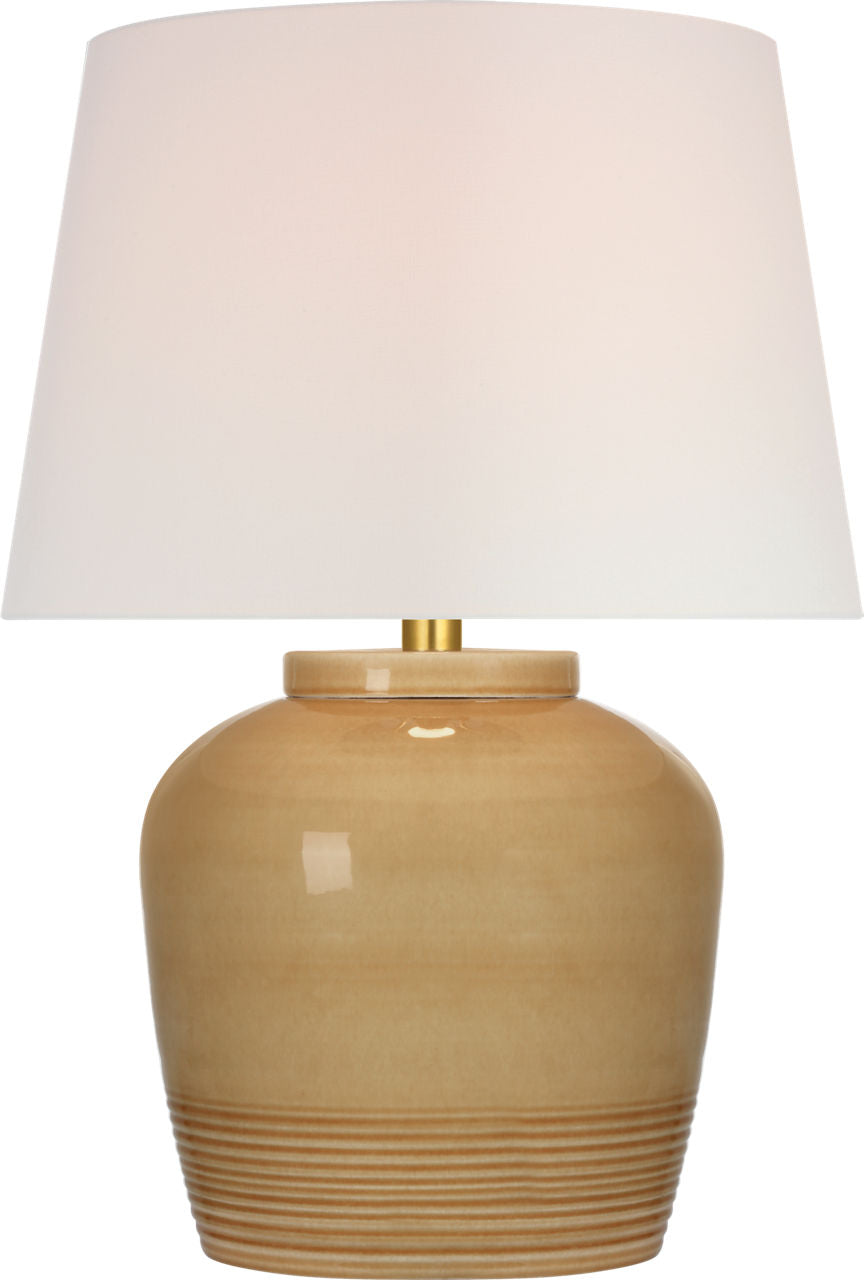 Nora Medium Table Lamp | Light Honey | Linen Shade