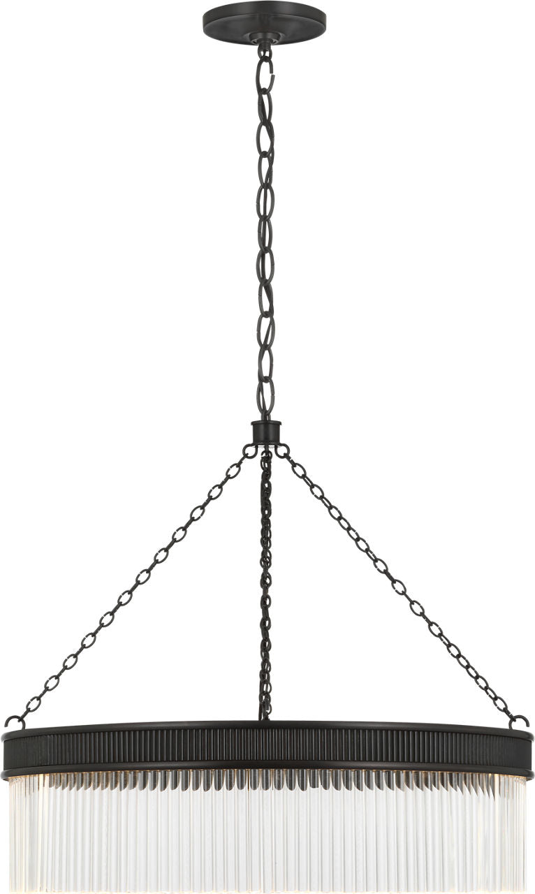 Menil 26" Chandelier | Bronze | Crystal Rods
