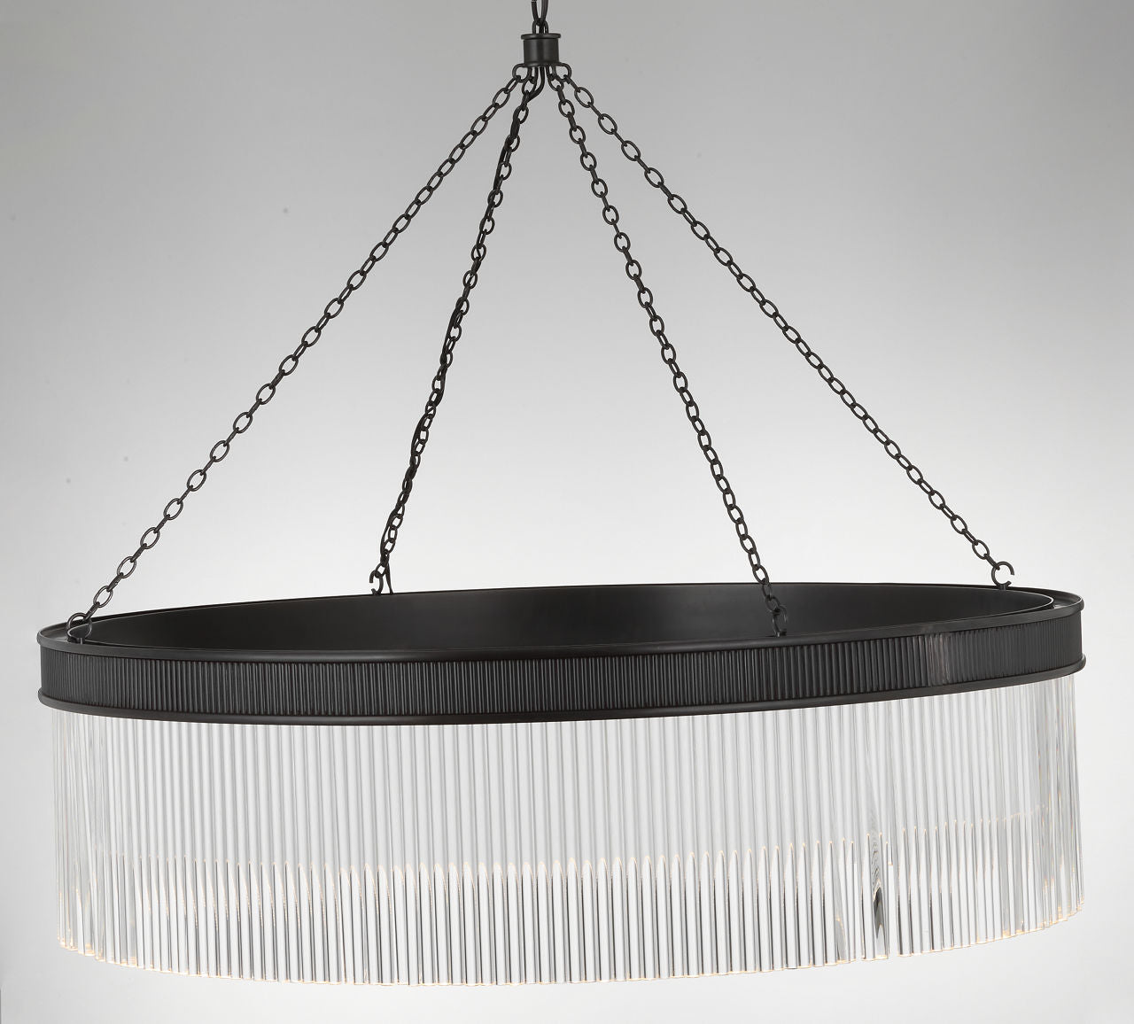 Menil 40" Chandelier | Bronze | Crystal Rods