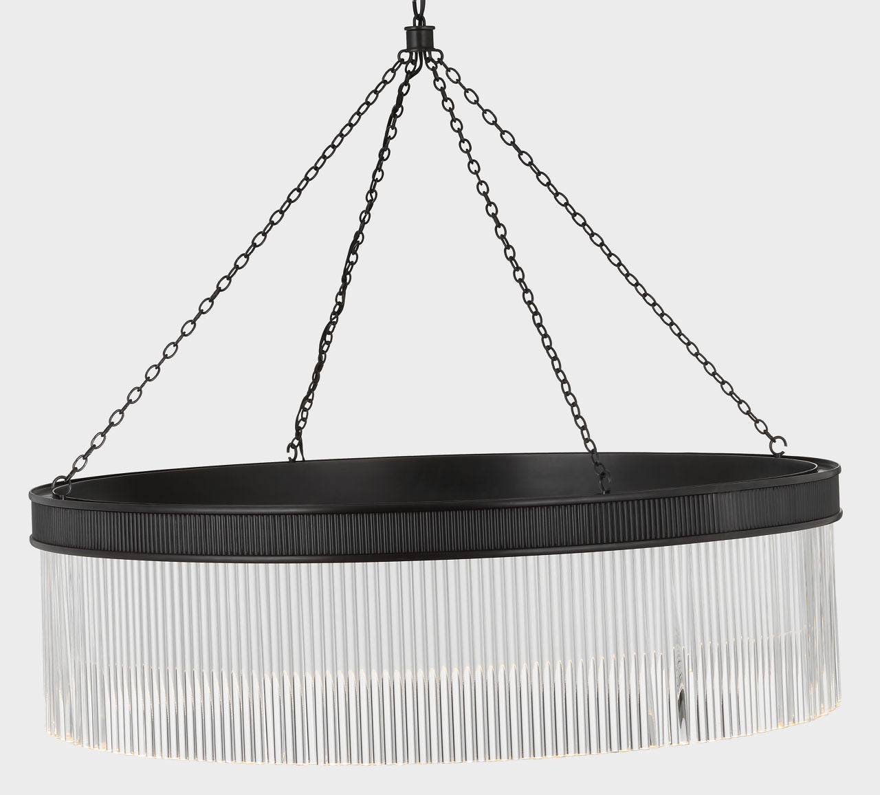 Menil 40" Chandelier | Bronze | Crystal Rods