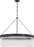 Menil 40" Chandelier | Bronze | Crystal Rods