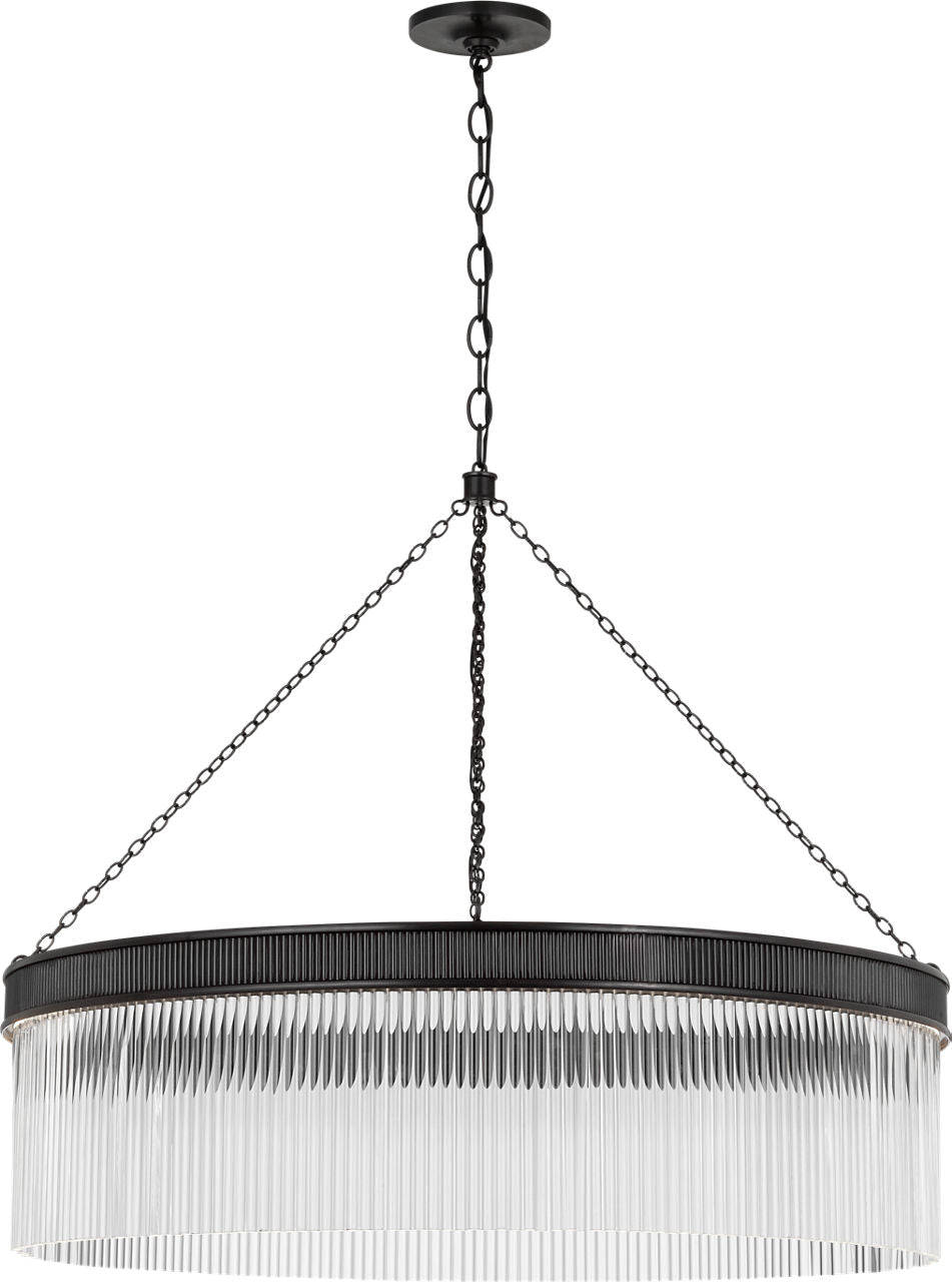 Menil 40" Chandelier | Bronze | Crystal Rods