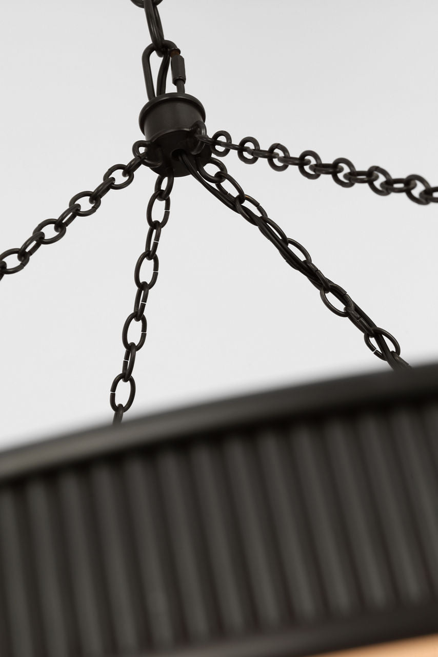 Menil 40" Ring Chandelier | Bronze