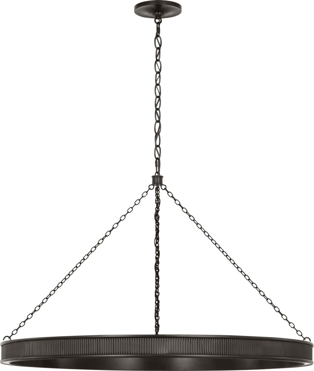 Menil 40" Ring Chandelier | Bronze