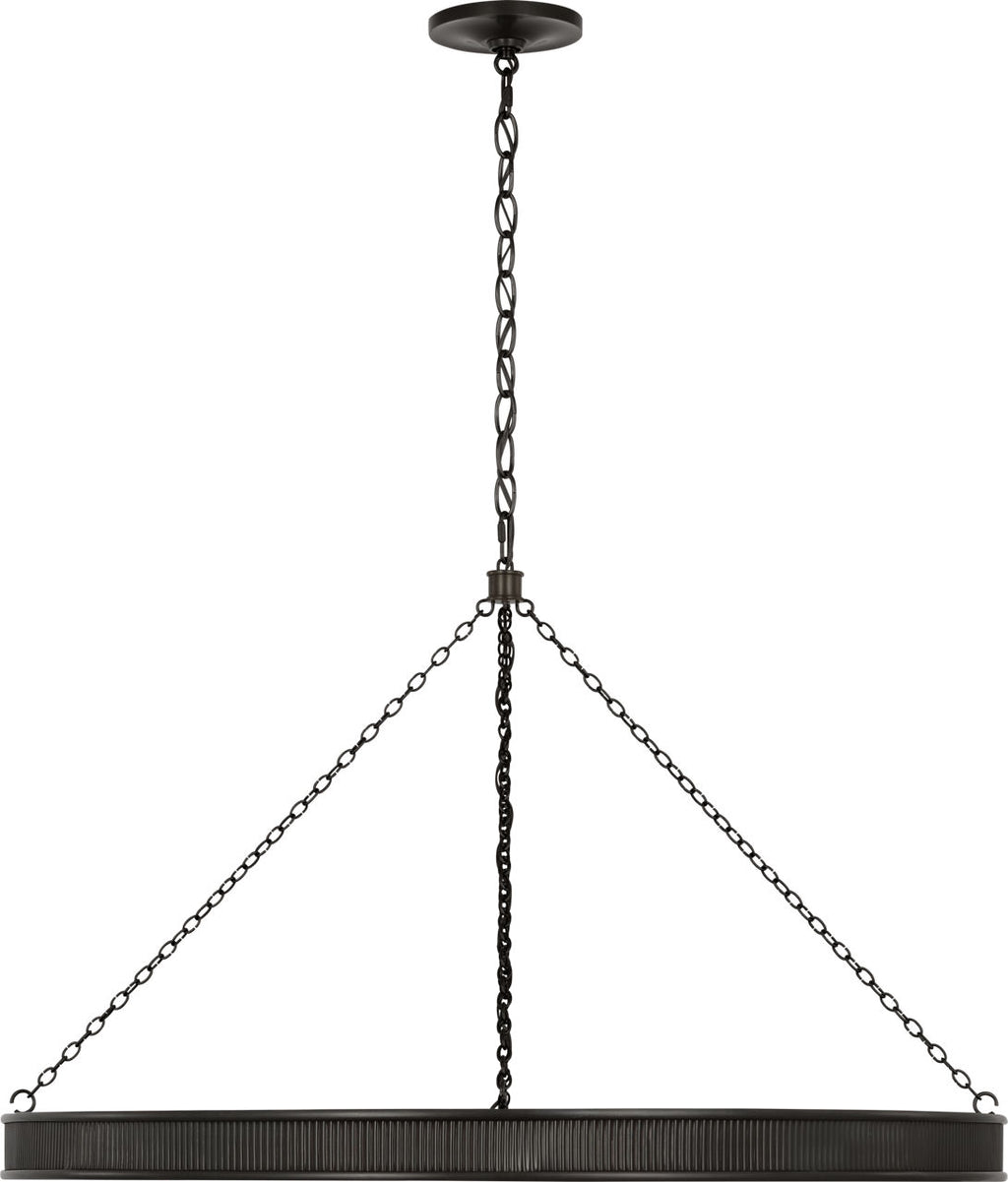 Menil 40" Ring Chandelier | Bronze