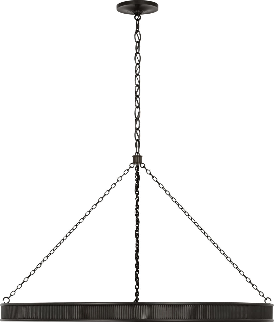Menil 40" Ring Chandelier | Bronze