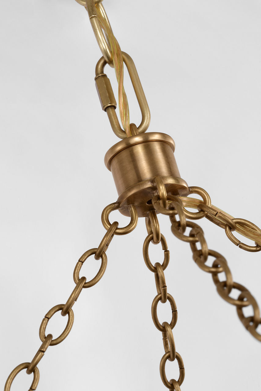 Menil 40" Ring Chandelier | Soft Brass