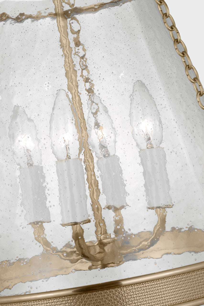 Reese 14" Pendant | Soft Brass | Clear Restoration Glass