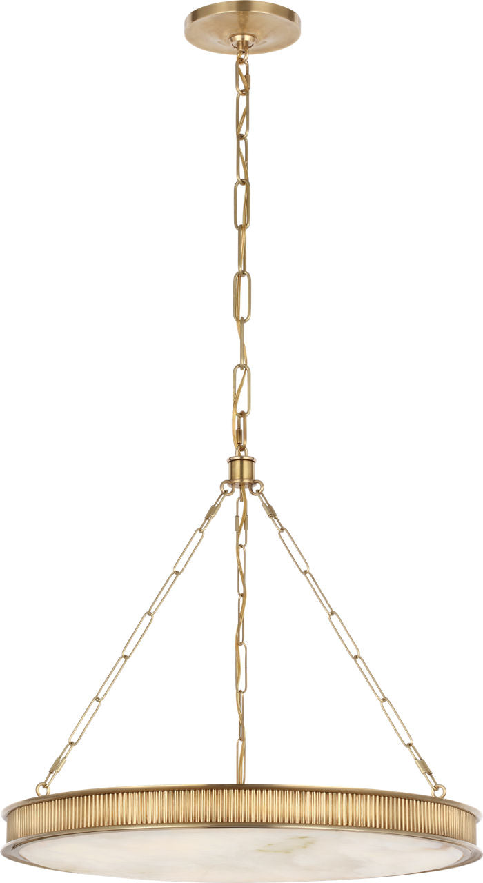Matthew 24" Chandelier | Soft Brass | Alabaster