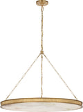 Matthew 40" Chandelier | Soft Brass | Alabaster