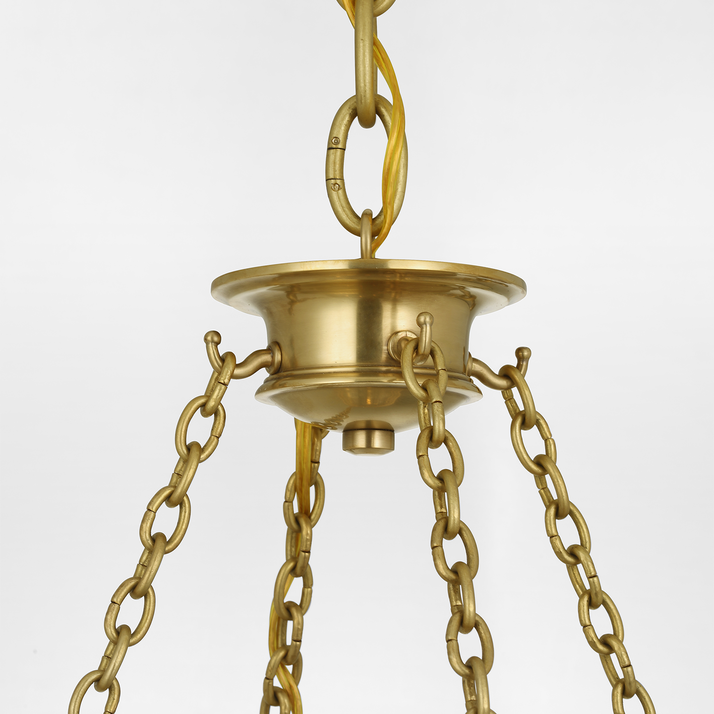 Quinn 35" Chandelier | Soft Brass | Antique Mercury Glass