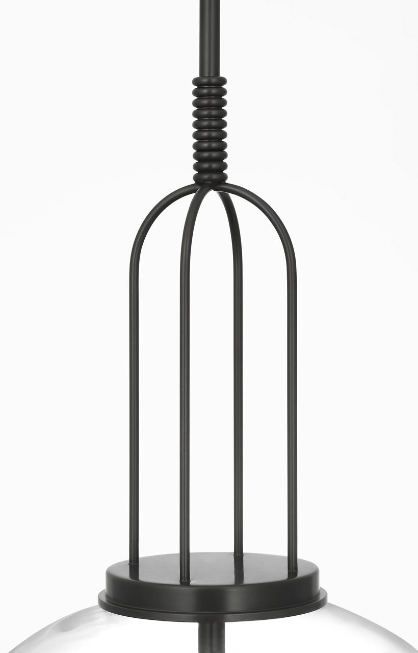 Meir 16" Pendant | Bronze | Clear Glass