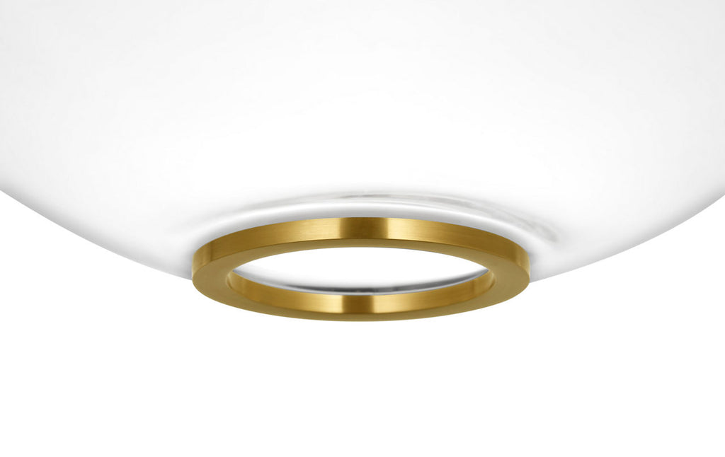 Meir 16" Pendant | Soft Brass | Clear Glass