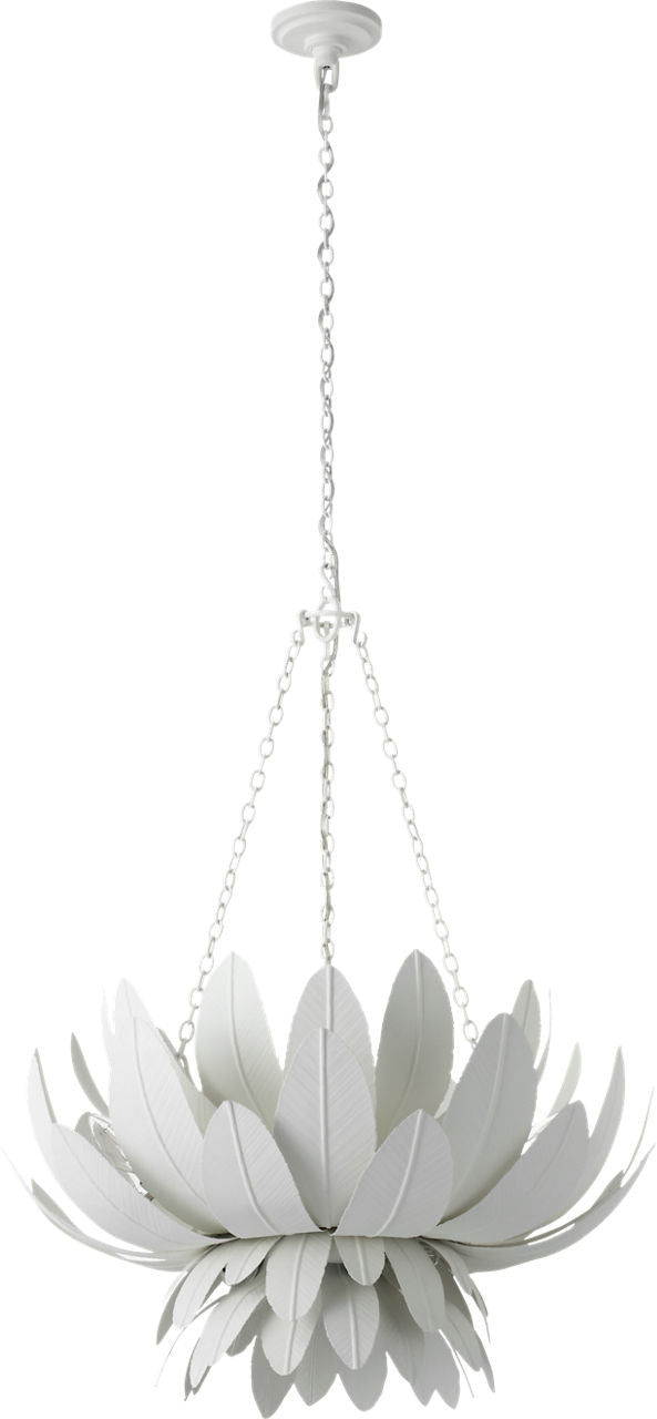 Sinclair 26" Sculpted Chandelier | Plaster White