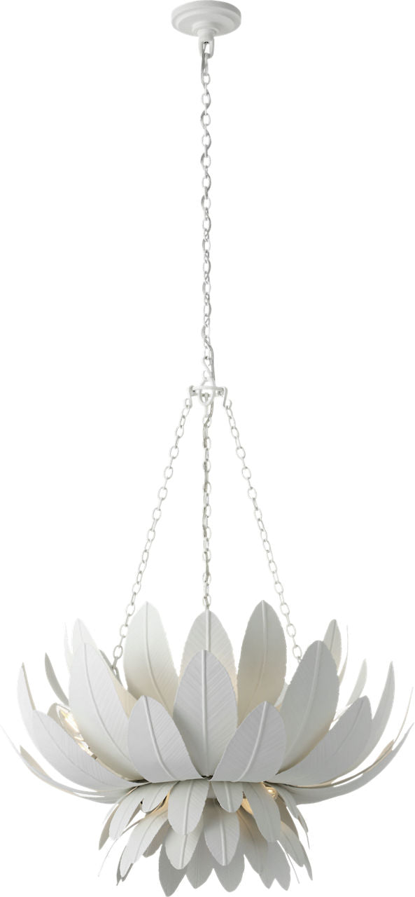 Sinclair 26" Sculpted Chandelier | Plaster White