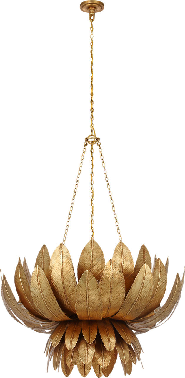 Sinclair 34" Sculpted Chandelier | French Gild