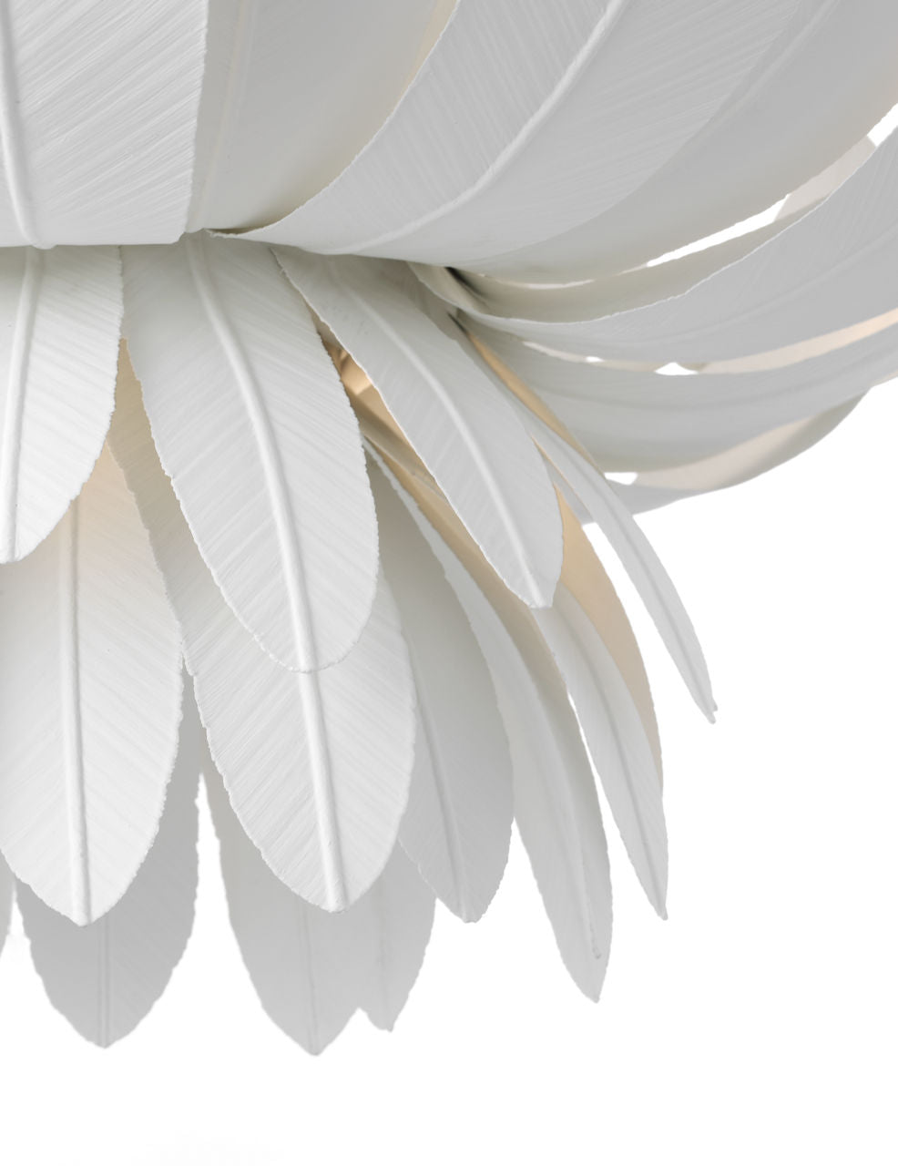 Sinclair 34" Sculpted Chandelier | Plaster White
