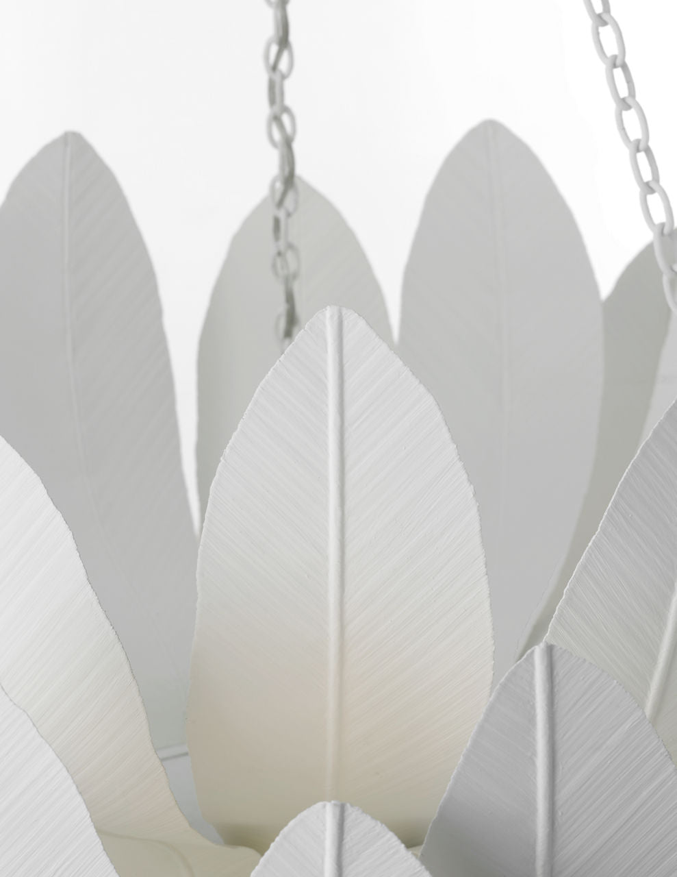 Sinclair 34" Sculpted Chandelier | Plaster White