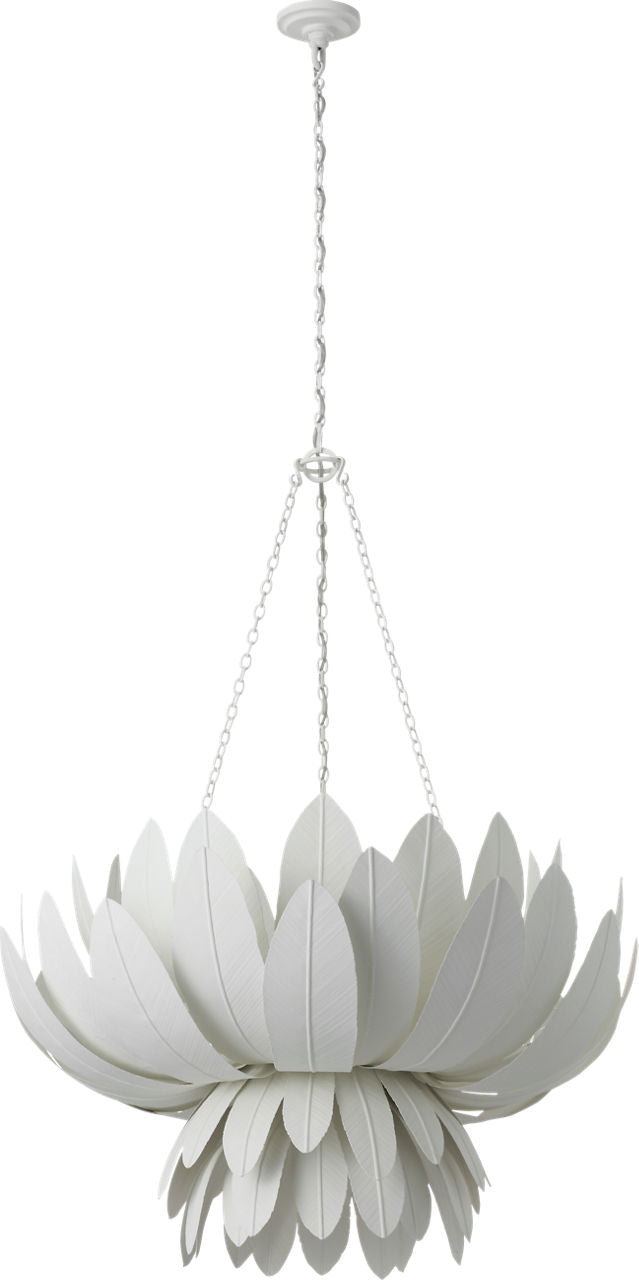 Sinclair 34" Sculpted Chandelier | Plaster White