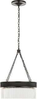 Menil Medium Chandelier | Bronze | Crystal Rods