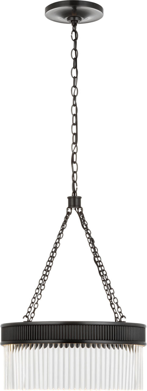 Menil Medium Chandelier | Bronze | Crystal Rods