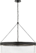 Menil Large Chandelier | Bronze | Crystal Rods